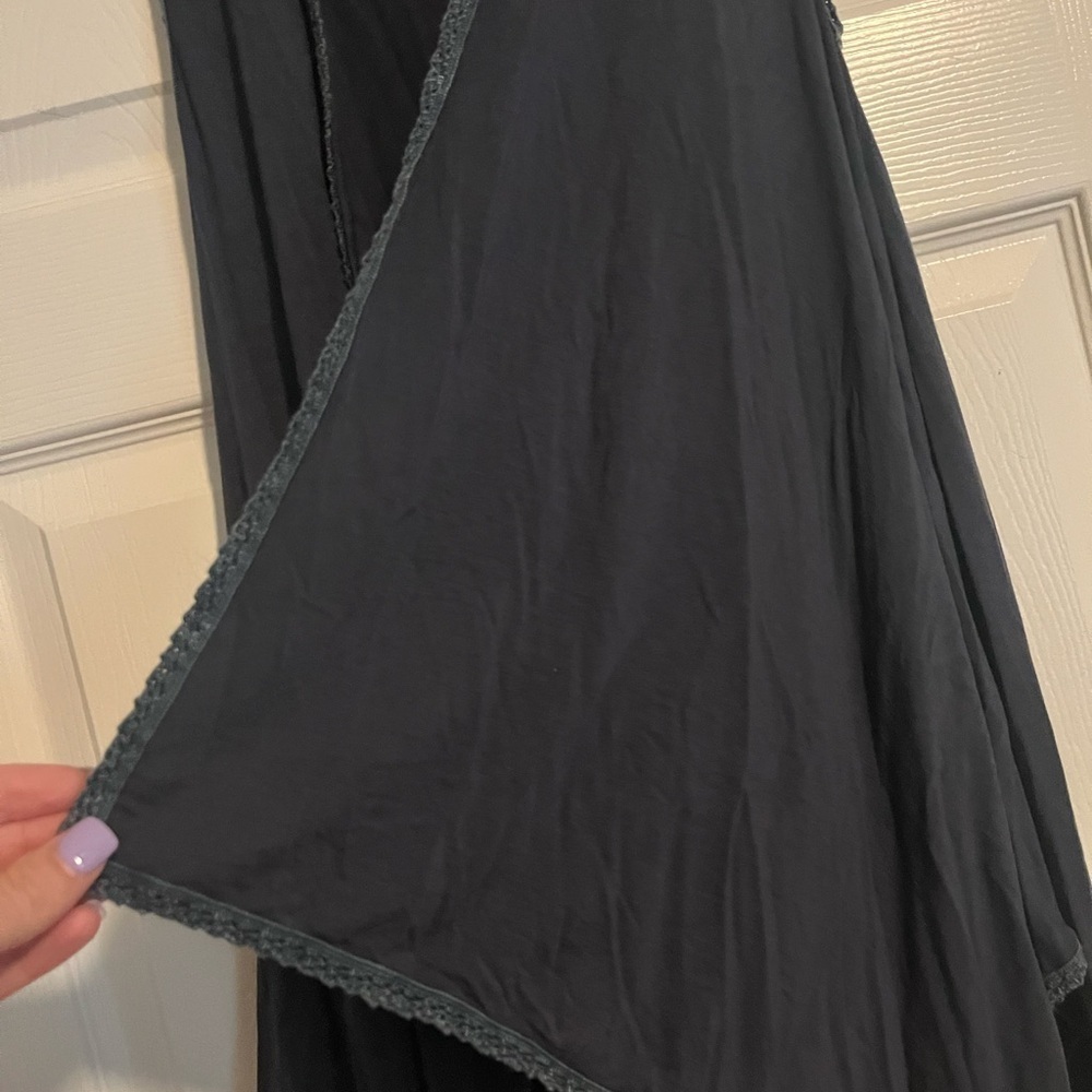 Altar'd State Grey Blue Sleeveless Shaw - Picture 3 of 7